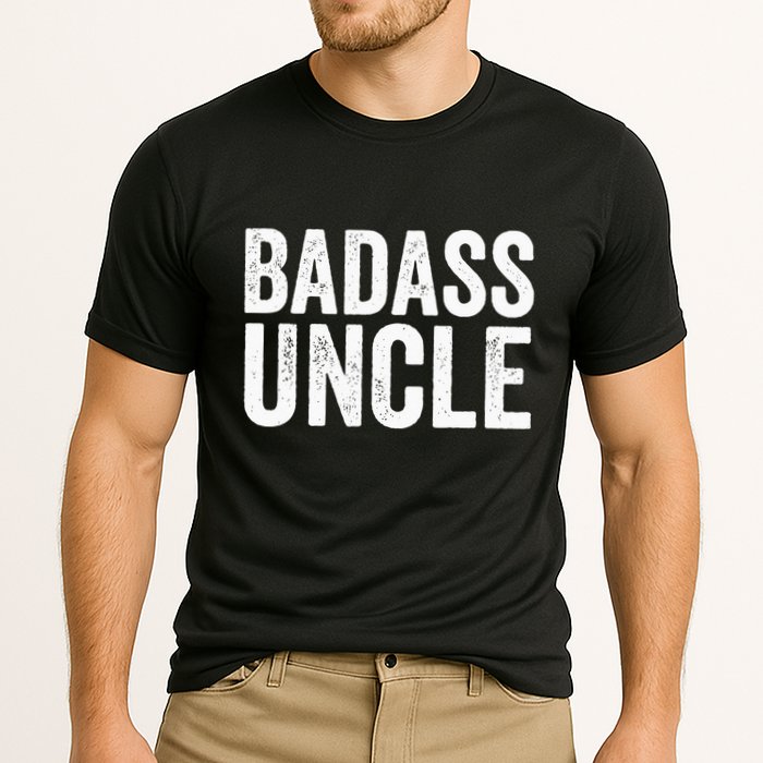 Badass Uncle Gift Funny Nephew Niece Uncles Retro Gift Idea Cooling Performance Crew T-Shirt