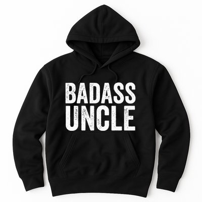 Badass Uncle Gift Funny Nephew Niece Uncles Retro Gift Idea Hoodie