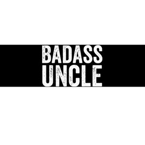 Badass Uncle Gift Funny Nephew Niece Uncles Retro Gift Idea Bumper Sticker