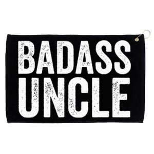 Badass Uncle Gift Funny Nephew Niece Uncles Retro Gift Idea Grommeted Golf Towel