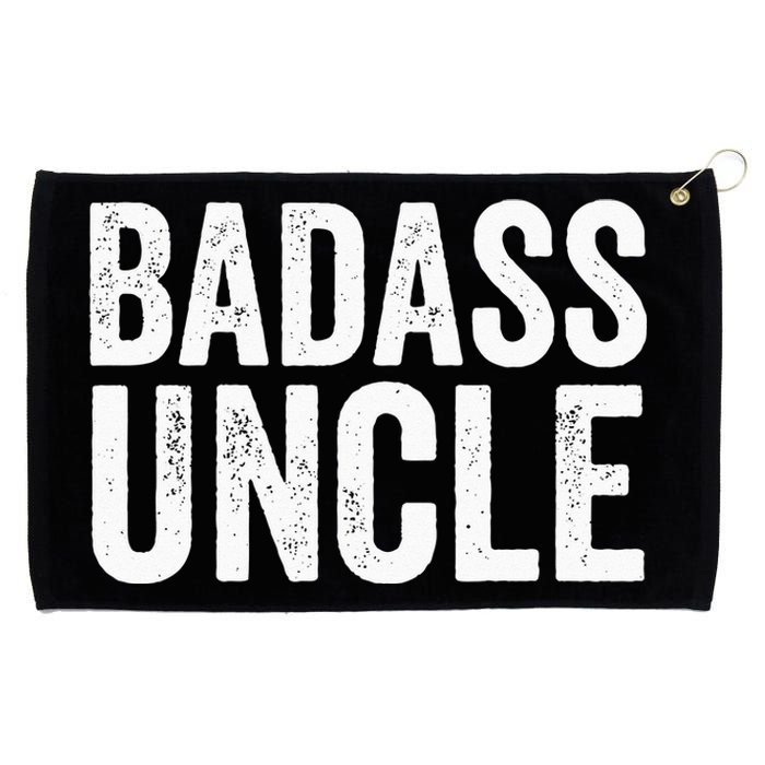 Badass Uncle Gift Funny Nephew Niece Uncles Retro Gift Idea Grommeted Golf Towel