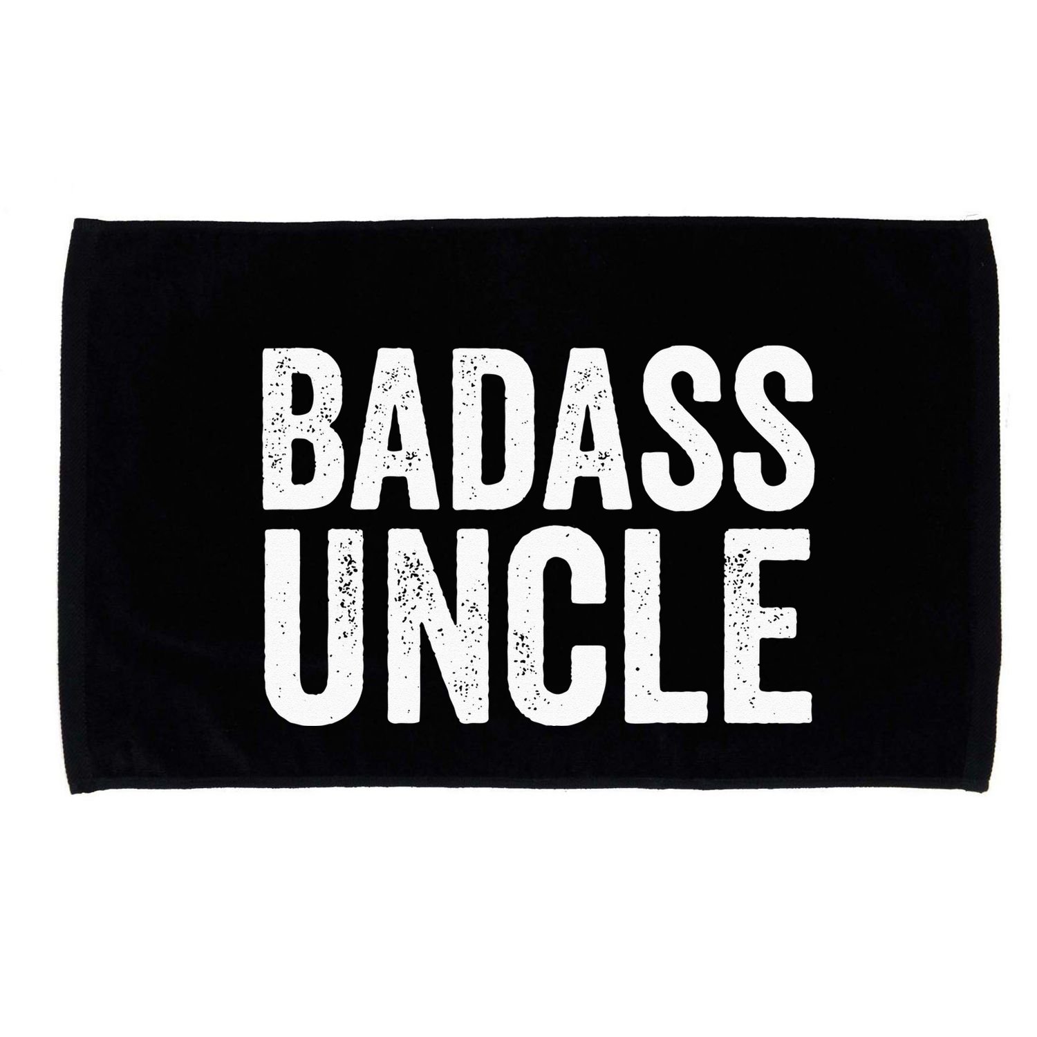 Badass Uncle Gift Funny Nephew Niece Uncles Retro Gift Idea Microfiber Hand Towel