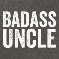 Badass Uncle Gift Funny Nephew Niece Uncles Retro Gift Idea Cotton Canvas Backpack