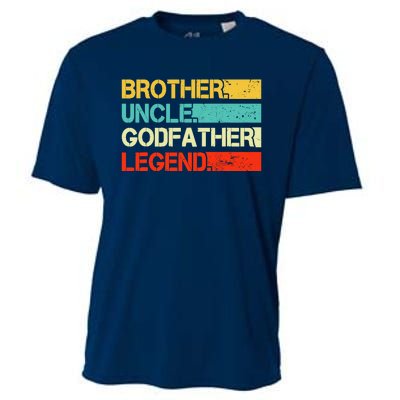 Brother Uncle Godfather Legend Best Funny Uncle Gift Cooling Performance Crew T-Shirt