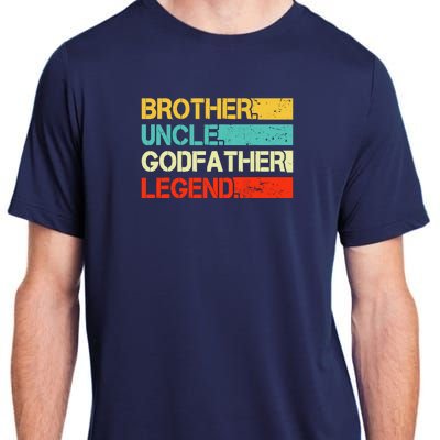 Brother Uncle Godfather Legend Best Funny Uncle Gift Adult ChromaSoft Performance T-Shirt