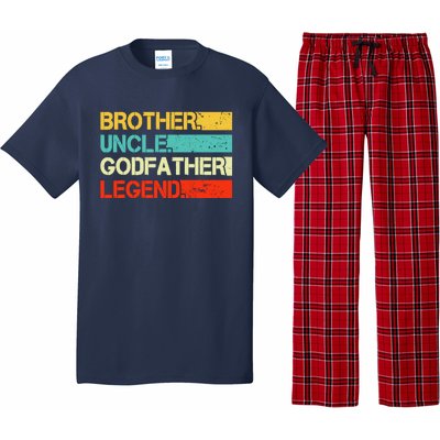 Brother Uncle Godfather Legend Best Funny Uncle Gift Pajama Set