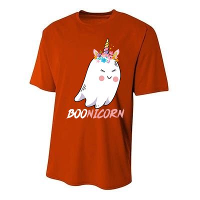 Boonicorn Unicorn Ghost Halloween Gift Cool Gift Performance Sprint T-Shirt