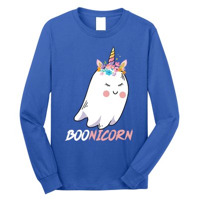 Boonicorn Unicorn Ghost Halloween Gift Cool Gift Long Sleeve Shirt