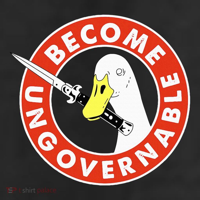 Become Ungovernable Goose Knife Funny Quote 11oz C Handle Ceramic Mug