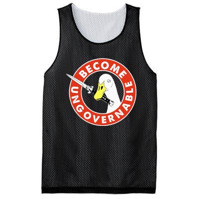 Become Ungovernable Goose Knife Funny Quote Mesh Reversible Basketball Jersey Tank