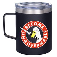 Become Ungovernable Goose Knife Funny Quote 12oz Stainless Steel Coffee Mug