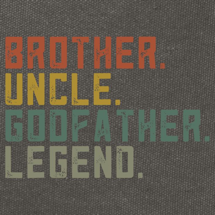 Brother Uncle Godfather Legend Cotton Canvas Backpack