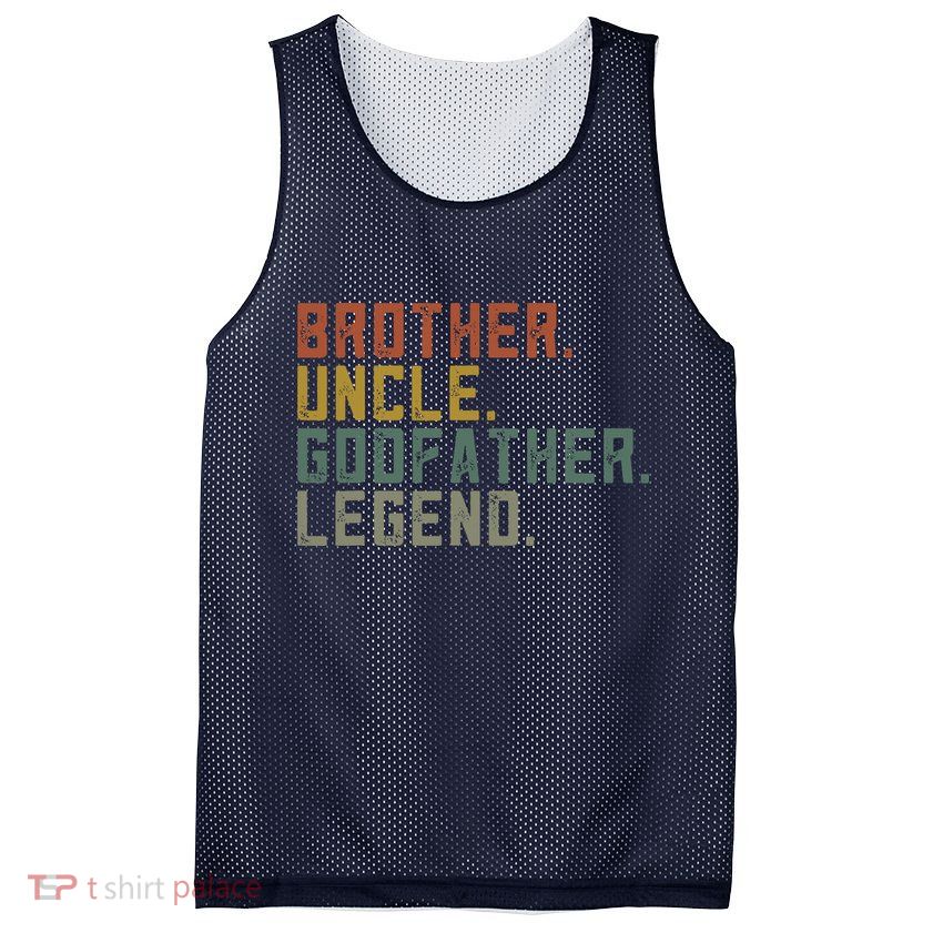 Brother Uncle Godfather Legend Mesh Reversible Basketball Jersey Tank