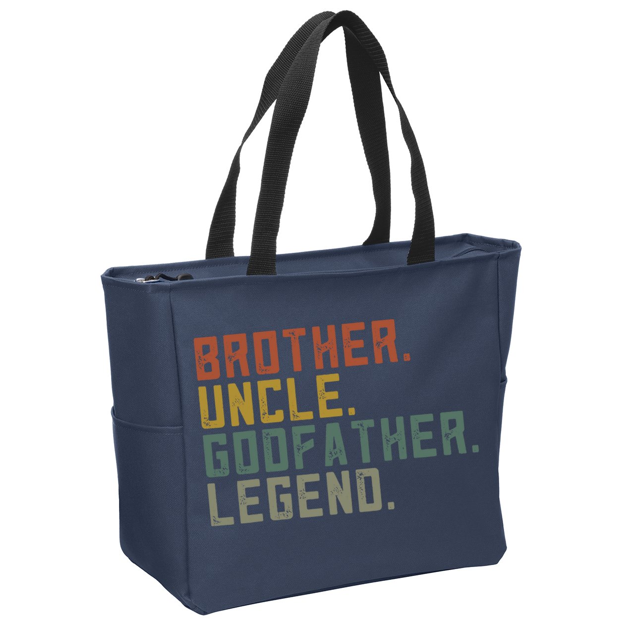 Brother Uncle Godfather Legend Zip Tote Bag