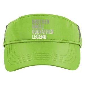 Brother Uncle Godfather Legend Favorite Best Uncle Meaningful Gift Adult Drive Performance Visor