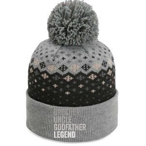 Brother Uncle Godfather Legend Favorite Best Uncle Meaningful Gift The Baniff Cuffed Pom Beanie