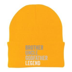 Brother Uncle Godfather Legend Favorite Best Uncle Meaningful Gift Knit Cap Winter Beanie