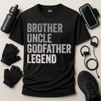 Brother Uncle Godfather Legend Favorite Best Uncle Meaningful Gift Cooling Performance Crew T-Shirt