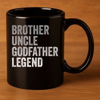 Brother Uncle Godfather Legend Favorite Best Uncle Meaningful Gift 11oz C Handle Ceramic Mug
