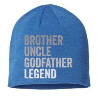 Brother Uncle Godfather Legend Favorite Best Uncle Meaningful Gift Sustainable Beanie