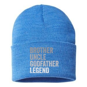 Brother Uncle Godfather Legend Favorite Best Uncle Meaningful Gift Sustainable Knit Beanie