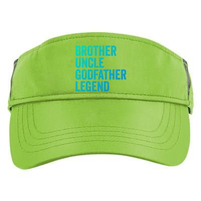 Brother Uncle Godfather Legend Favorite Best Uncle Meaningful Gift Adult Drive Performance Visor