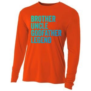 Brother Uncle Godfather Legend Favorite Best Uncle Meaningful Gift Cooling Performance Long Sleeve Crew