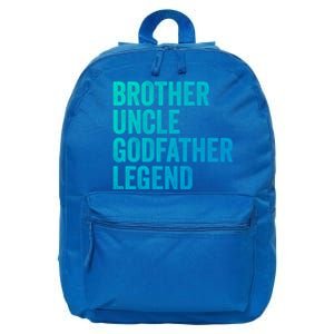 Brother Uncle Godfather Legend Favorite Best Uncle Meaningful Gift 16 in Basic Backpack