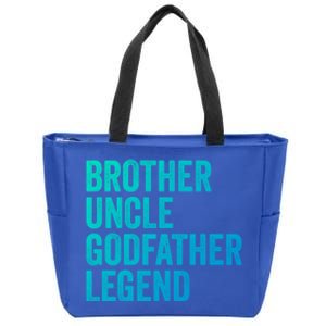 Brother Uncle Godfather Legend Favorite Best Uncle Meaningful Gift Zip Tote Bag