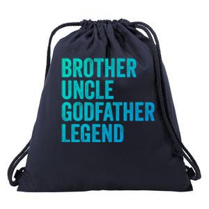 Brother Uncle Godfather Legend Favorite Best Uncle Meaningful Gift Drawstring Bag