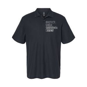 Brother Uncle Godfather Legend Best Funny Uncle Softstyle Adult Sport Polo