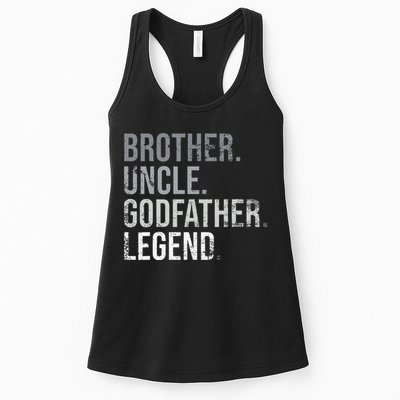 Brother Uncle Godfather Legend Best Funny Uncle Womens Tank Top