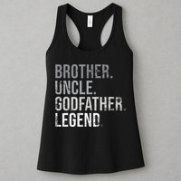Brother Uncle Godfather Legend Best Funny Uncle Womens Tank Top