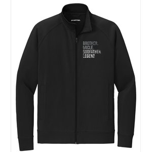 Brother Uncle Godfather Legend Best Funny Uncle Stretch Full-Zip Cadet Jacket