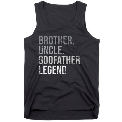 Brother Uncle Godfather Legend Best Funny Uncle Tank Top