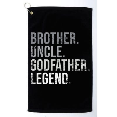 Brother Uncle Godfather Legend Best Funny Uncle Golf Towel