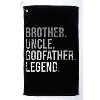 Brother Uncle Godfather Legend Best Funny Uncle Golf Towel