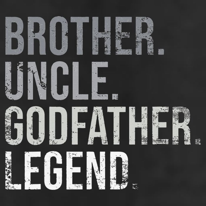 Brother Uncle Godfather Legend Best Funny Uncle Golf Towel