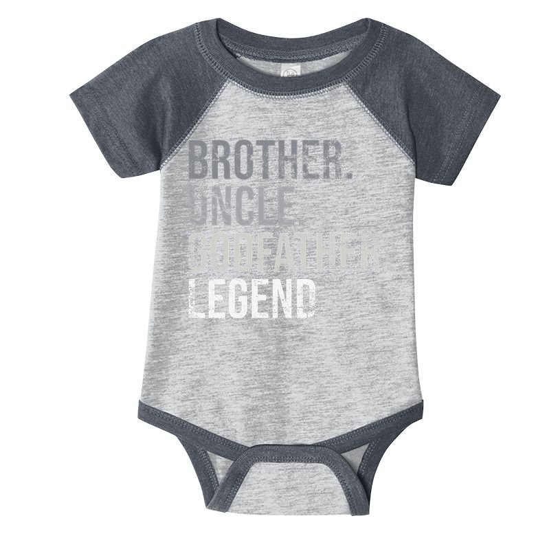 Brother Uncle Godfather Legend Best Funny Uncle Infant Baby Jersey Bodysuit