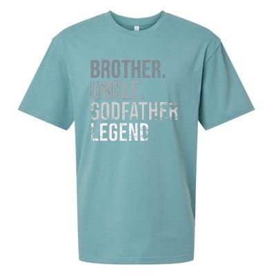 Brother Uncle Godfather Legend Best Funny Uncle Sueded Cloud Jersey T-Shirt