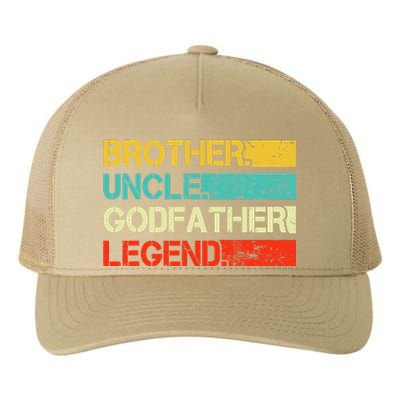 Brother Uncle Godfather Legend Best Funny Uncle Gift Yupoong Adult 5-Panel Trucker Hat