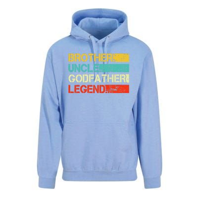 Brother Uncle Godfather Legend Best Funny Uncle Gift Unisex Surf Hoodie