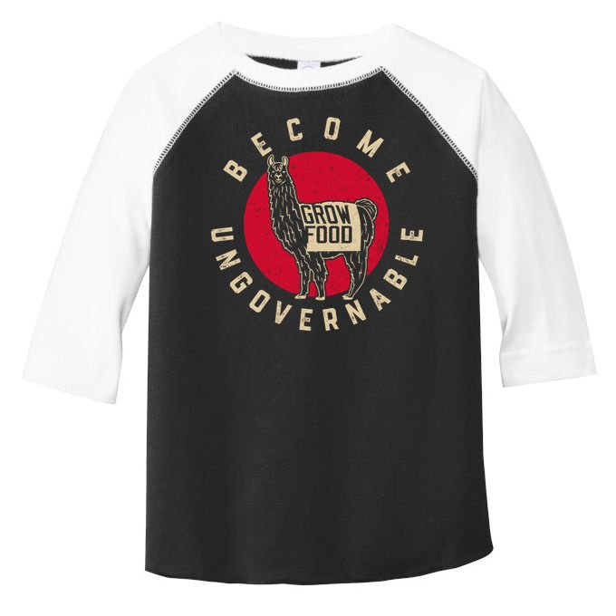 Become Ungovernable Grow Food Toddler Fine Jersey T-Shirt