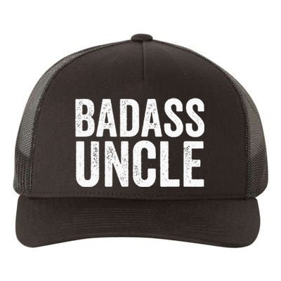 Badass Uncle Gift Funny Nephew Niece Uncles Retro Gift Idea Yupoong Adult 5-Panel Trucker Hat