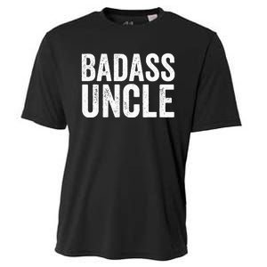 Badass Uncle Gift Funny Nephew Niece Uncles Retro Gift Idea Cooling Performance Crew T-Shirt