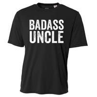 Badass Uncle Gift Funny Nephew Niece Uncles Retro Gift Idea Cooling Performance Crew T-Shirt