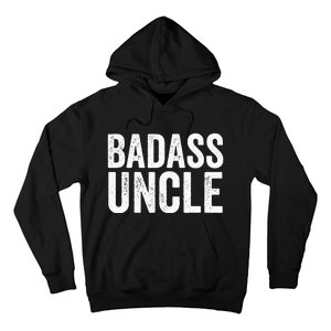 Badass Uncle Gift Funny Nephew Niece Uncles Retro Gift Idea Hoodie