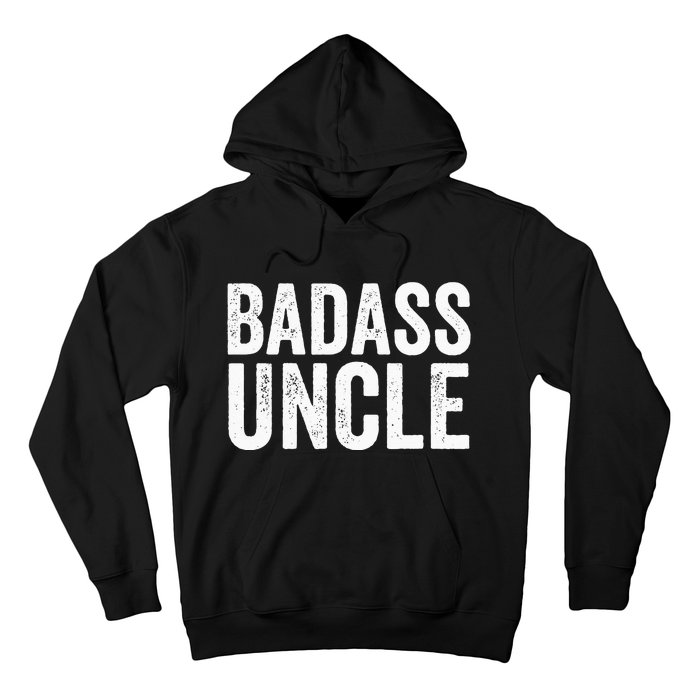 Badass Uncle Gift Funny Nephew Niece Uncles Retro Gift Idea Hoodie