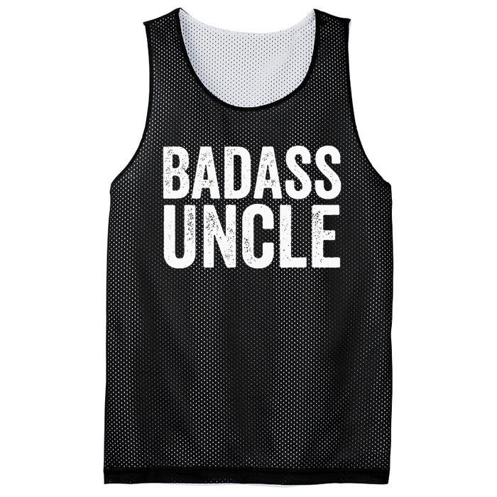 Badass Uncle Gift Funny Nephew Niece Uncles Retro Gift Idea Mesh Reversible Basketball Jersey Tank