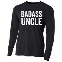 Badass Uncle Gift Funny Nephew Niece Uncles Retro Gift Idea Cooling Performance Long Sleeve Crew